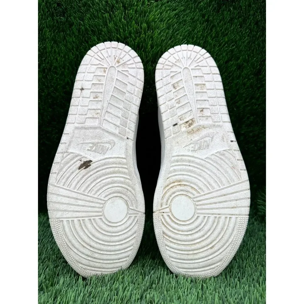 Nike Air Jordan 1 Retro Low AV3918-005 Athletic Sneaker Womens 11 White Leather